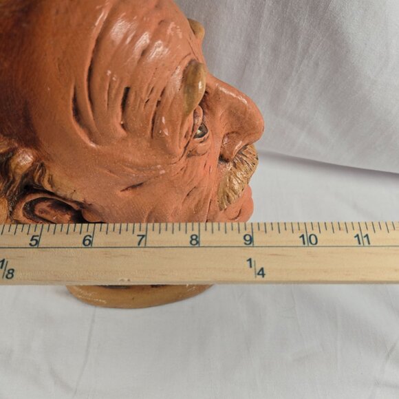 Vintage Albert Einstein Head Bust MCM Statue Chalkwear Plaster Figure‎ Esco like - Picture 11 of 12